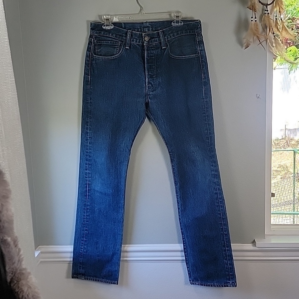 Levi's button-fly 501 jeans medium wash